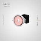 Точечный свет GIDO 1 лампа. Тип B. Цвет Розовый. 4000К Lampatron 7489-23758