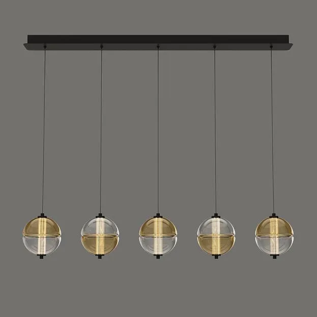 Подвесной светильник Delight Collection MD24022079-5B black/amber MD24022079 Подвесной светильник Delight Collection MD24022079-5B black/amber MD24022079