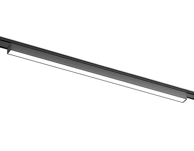 Светильник светодиодный трековый для шинопровода Magnetic Ultra Slim BK черный IP20 20W 4200K 48V 615*26*24 Ambrella light GV1455