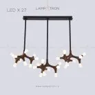 Подвесной светильник SANTANA 27 ламп. Цвет Темное Дерево Lampatron 4239-10601