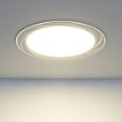 Встраиваемый светильник Elektrostandard DLR004 12W 4200K WH белый Tide a035362