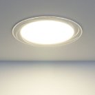 Встраиваемый светильник Elektrostandard DLR004 12W 4200K WH белый Tide a035362