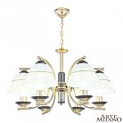 Люстра подвесная с плафонами 301240/6 Bk/Gd Arte Milano Florentia