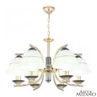 Люстра подвесная с плафонами 301240/6 Bk/Gd Arte Milano Florentia