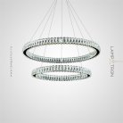 Кольцевые люстры и светильники SEFENIAS Два кольца. 50 + 70 см Lampatron 7385-20375