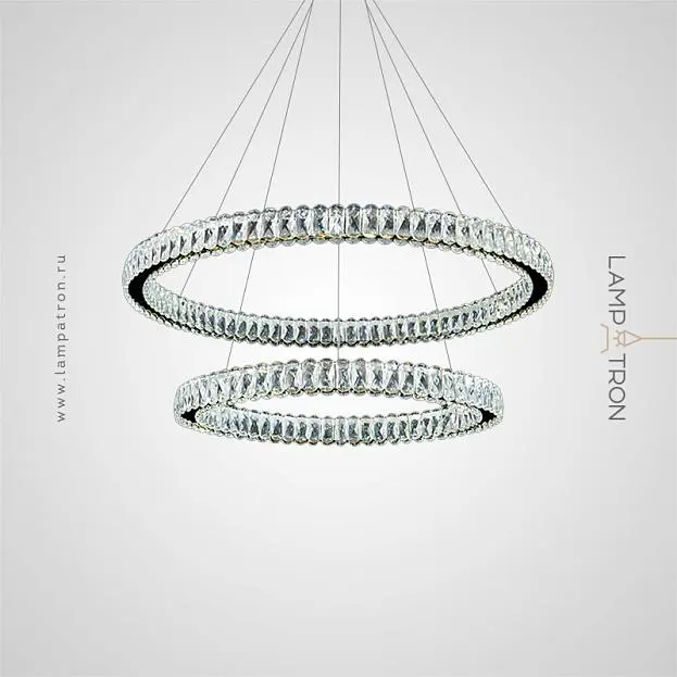 Кольцевые люстры и светильники SEFENIAS Два кольца. 50 + 70 см Lampatron 7385-20375 Кольцевые люстры и светильники SEFENIAS Два кольца. 50 + 70 см Lampatron 7385-20375