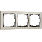 Рамка на 3 поста Werkel W0031903 (слоновая кость/хром) a051645