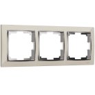 Рамка на 3 поста Werkel W0031903 (слоновая кость/хром) a051645