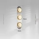 Бра EVAR ICE 3 плафона Lampatron 8827-24855