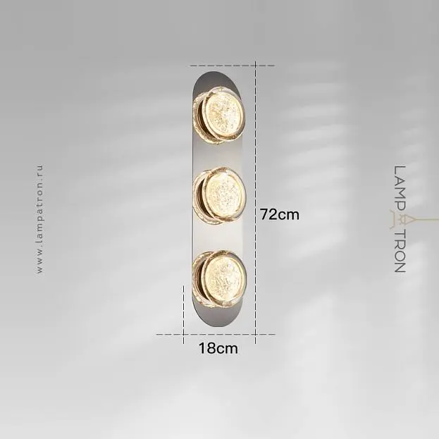 Бра EVAR ICE 3 плафона Lampatron 8827-24855 Бра EVAR ICE 3 плафона Lampatron 8827-24855