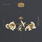 Кольцевые люстры и светильники PHOENIX CH 8 ламп Lampatron 6114-16412