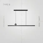 Реечный, рядный светильник NORMA Тип B. Размер L. Трехцветный свет Lampatron 5994-15942