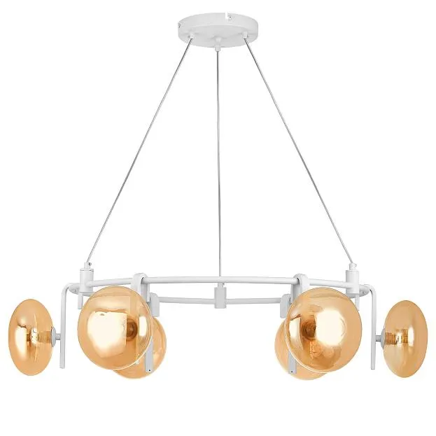 Люстра 6х6W(led) G9 БЕЛЫЙ/ЯНТАРЬ Lightstar 737166 Gamma G9