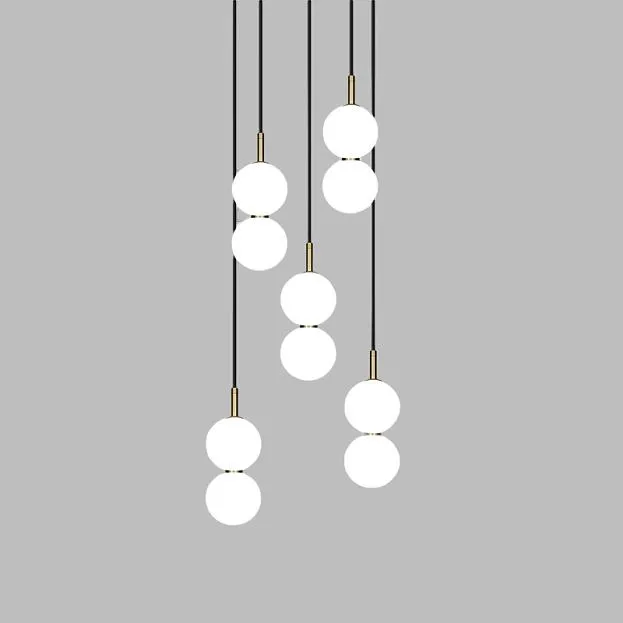 Подвесной светильник ROCCO COMBO A 5 подвесов ImperiumLoft 229788-23 rocco-combo01