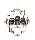 Подвесная люстра Lumina Deco LDP 8020-4 GD+BK Baltimore