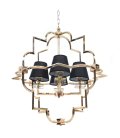 Подвесная люстра Lumina Deco LDP 8020-4 GD+BK Baltimore