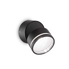 Уличный настенный светильник Ideal Lux 285504 OMEGA AP ROUND NERO 4000K