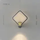 Бра DAGVEIG Тип A. Цвет Черный + Латунь. Трехцветный свет Lampatron 6134-16472