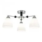 Люстра потолочная с плафонами Arte Milano 325119/3 CR+BK Amalfi Napoli