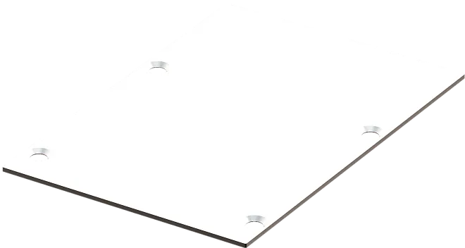 Боковая  глухая заглушка для профиля DN18CS5074WSet, цвет: белый Donel CAP18CS5074W DN18