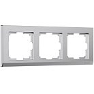 Рамка на 3 постаv werkel W0031865 Stark (серебряный матовый) a063455