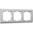 Рамка на 3 постаv werkel W0031865 Stark (серебряный матовый) a063455