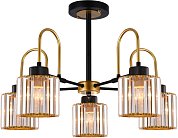 Потолочная люстра ILLUMICO IL1305-5CPA-29 BK GD