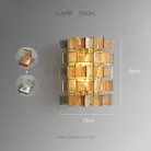 Бра DEXTER WALL Размер L. Цвет Янтарь + Прозрачный Lampatron 8527-23641