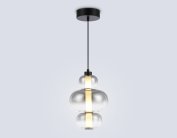 Подвесной светильник Ambrella light LH11057 BK/SM черный/дымчатый 18W 3000K D230*350
