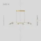 Реечный, рядный светильник CAMILIA ARC Размер M. Цвет Латунь Lampatron 5826-15416