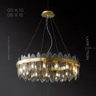 Кольцевые люстры и светильники PIERRE 10 ламп Lampatron f-pierre-10 4434-11242