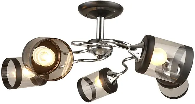 Потолочная люстра Imex MD.3470-5-S CH+BK Потолочная люстра Imex MD.3470-5-S CH+BK