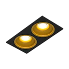 Встраиваемый светодиодный светильник Ledron LEVEL SQ2 Black-Gold