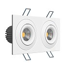 Встраиваемый поворотный светодиодный светильник Ledron LH07SB-R SQ2 White