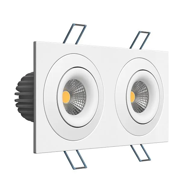 Встраиваемый поворотный светодиодный светильник Ledron LH07SB-R SQ2 White