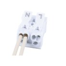Клемма монтажная д/ подкл. фазн. проводников STEKKER 39788, LD294-4002, 2 контактные группы, 3ввода,1вывода на полюс (DIY упак 5 шт)