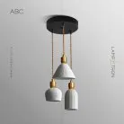 Подвесной светильник OLLY 3 подвеса. Модель АВС. Lampatron 2487-5617