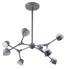 Потолочная люстра светодиодная SP8 GRAY Crystal Lux Madrid