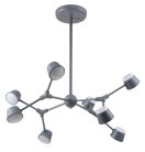 Потолочная люстра светодиодная SP8 GRAY Crystal Lux Madrid