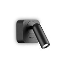 Спот Ideal Lux 260655 BEAN SQUARE AP NERO