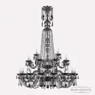 Люстра хрустальная Bohemia 1402/16+8+4/400/XL-160/2d Ni M731