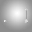 Настенный светильник DOTS C White ImperiumLoft 346031-26 DOTS-SLIM01