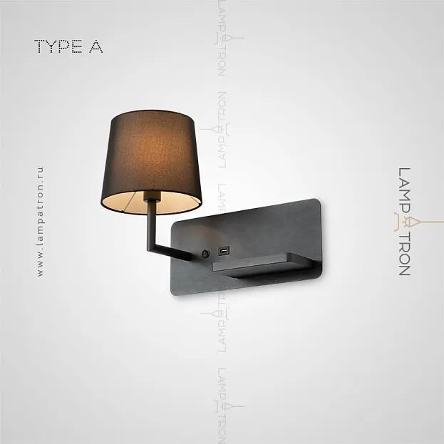 Бра VILLA Тип А. Цвет Черный Lampatron 6245-16785 Бра VILLA Тип А. Цвет Черный Lampatron 6245-16785