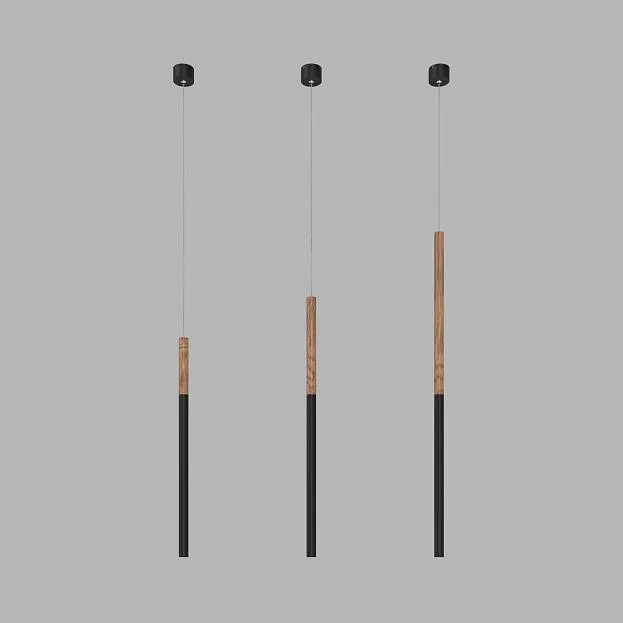 Подвесной светодиодный светильник Ledron HL012 Wooden 175 Black