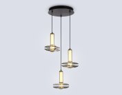 Подвесной светильник Ambrella light LH31012/3 GR/SM серый/дымчатый 35W 3000K D450*1790
