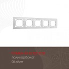 Рамка из поликарбоната на 5 постов Arte Milano 503.06-5.silver am