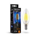 Светодиодная лампа Voltega 7019 Crystal Candle 6W 2800K E14 VG10-C1E14warm6W-F