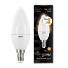 Лампа Gauss 103101107-S диммируемая E14 7W 2700K свеча матовая Умные лампы