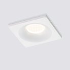 Встраиваемый светильник Elektrostandard 15271/LED белый Plain S a056026
