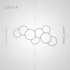 Бра BEA B COMBO 8 ламп Lampatron 6434-17362